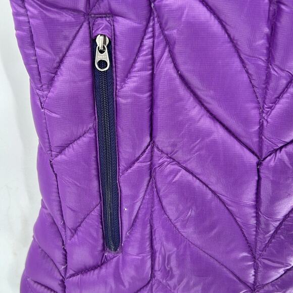 Eddie Bauer Women's Purple Down Puffer Vest Size Medium - Picture 5 of 11